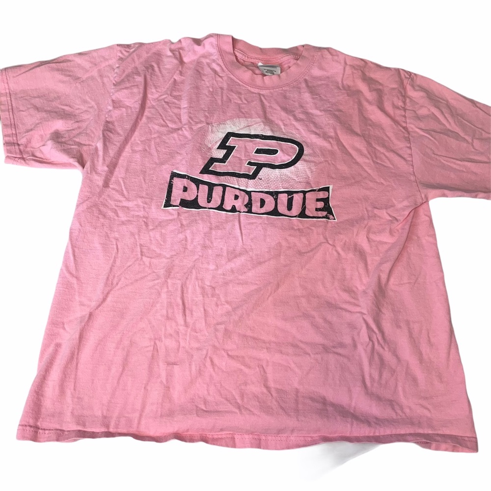 Purdue pink T-shirt crew neck XL